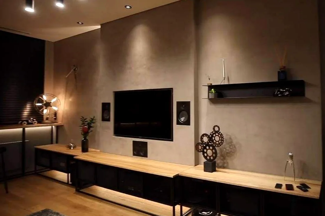 Indirecte LED-verlichting in een woonkamer